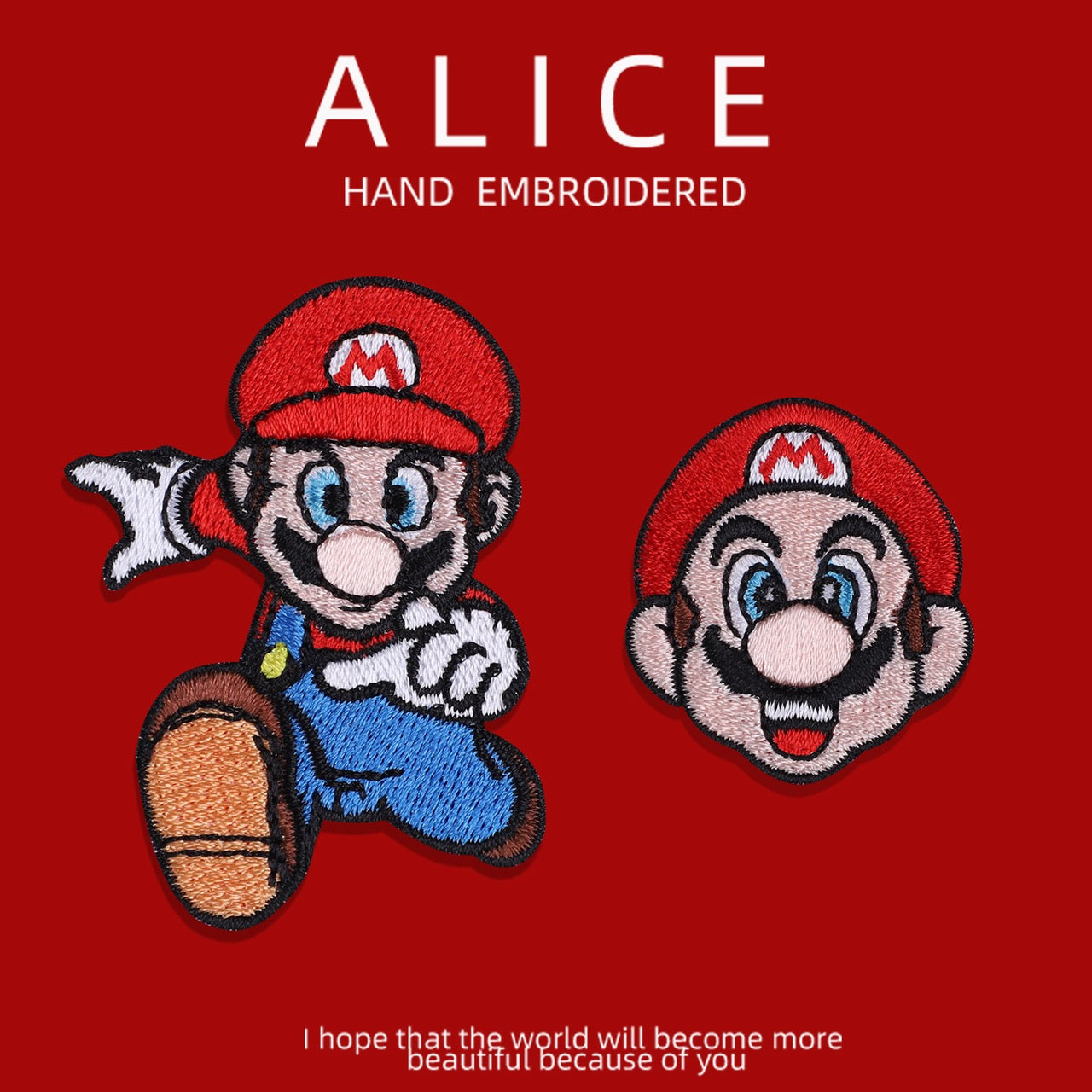 Retro Plumber Hero Patches(Stick-On)
