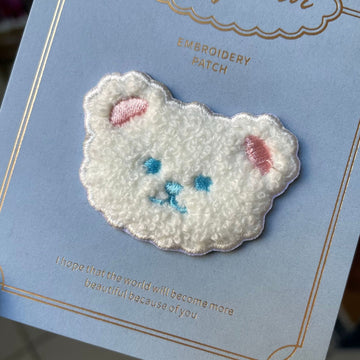 Fluffy Teddy Dog Embroidered Patches - Multiple Designs Available - CheerCove