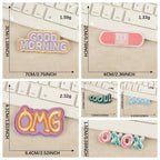 Everyday Words Embroidered Patches ① - Multiple Designs Available - CheerCove