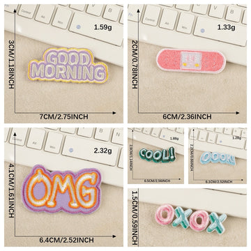 Everyday Words Embroidered Patches ① - Multiple Designs Available - CheerCove