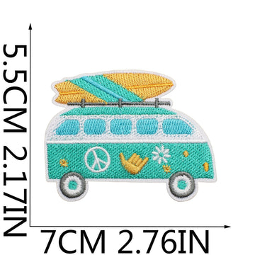 Beach Vacation Patches (Iron-On)