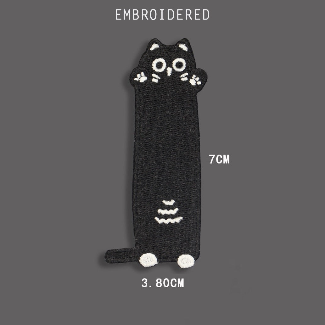 Cute Black Cat Patches (Stick-On) - CheerCove