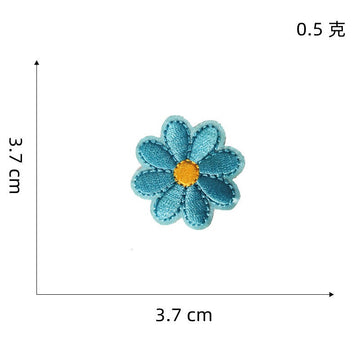 Colorful Daisies Patches (Iron-On)