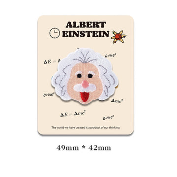 Dr. Einstein Embroidered Patches - Multiple Designs Available - CheerCove