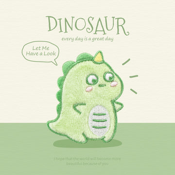 Cute Dinosaur Embroidered Patches - Multiple Designs Available - CheerCove