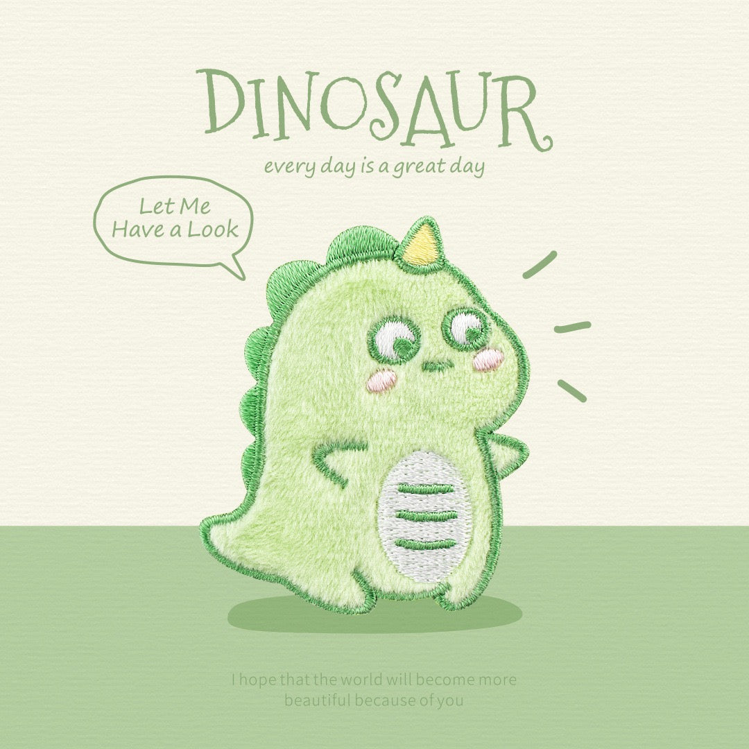 Cute Dinosaur Embroidered Patches - Multiple Designs Available - CheerCove