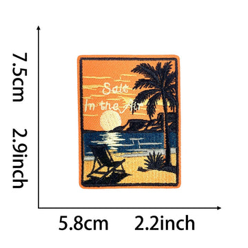 Sunset Beach Patches (Iron-On) - CheerCove