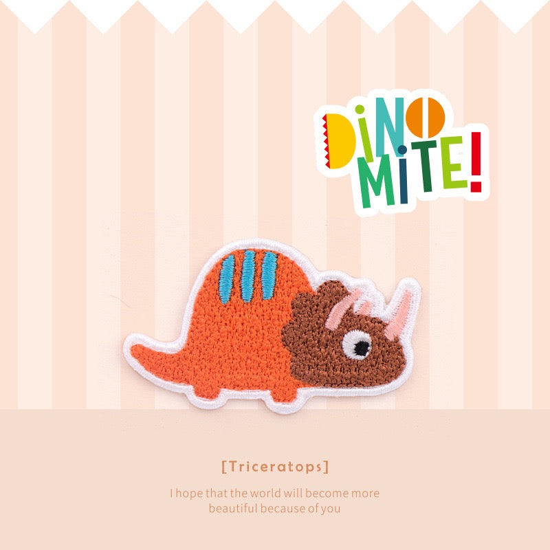 Dino Adventure Embroidered Patches - Multiple Designs Available - CheerCove