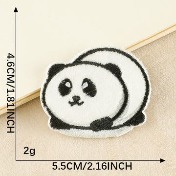Chubby Panda Embroidered Patches - Multiple Designs Available - CheerCove