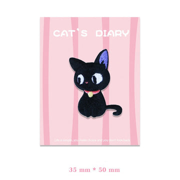 Cat's Diary Embroidered Patches - Multiple Designs Available - CheerCove
