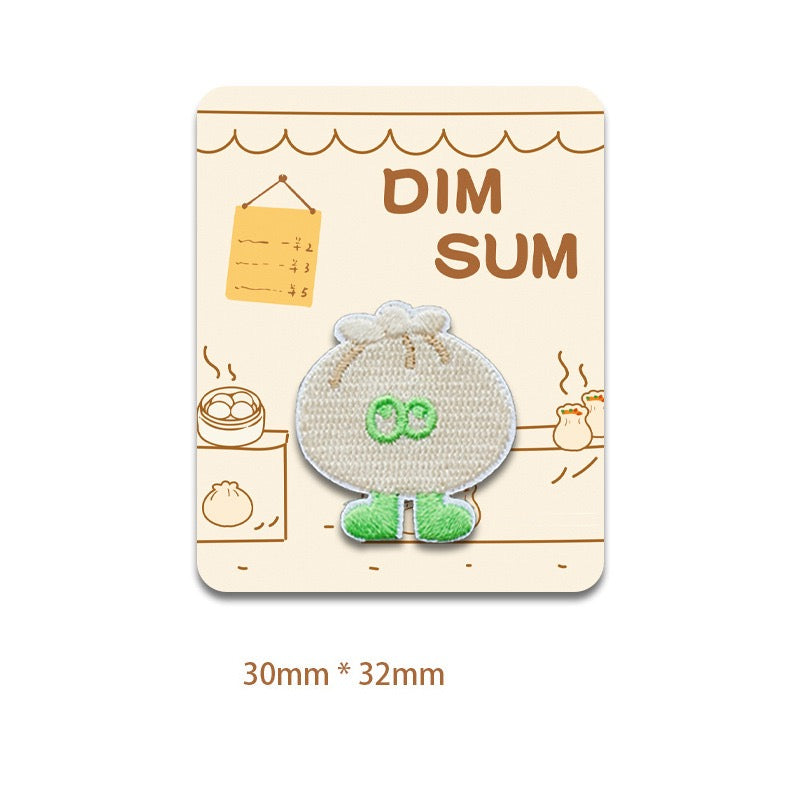 DIM SUM Embroidered Patches - Multiple Designs Available - CheerCove