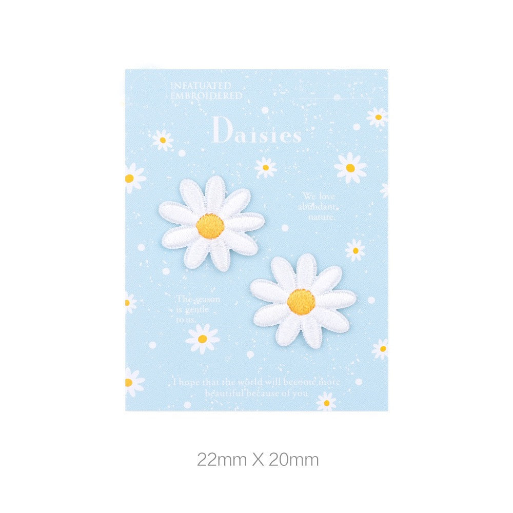 Daisies Embroidered Patches - Multiple Designs Available - CheerCove