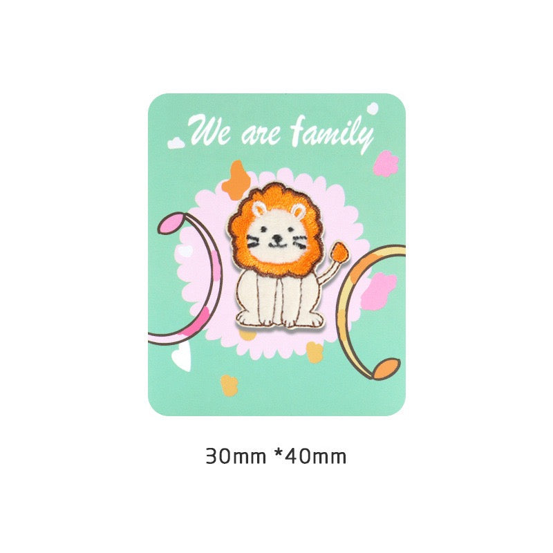 Lion Family Embroidered Patches - Multiple Designs Available - CheerCove