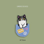 Cat in Pocket Patches(Stick-On)