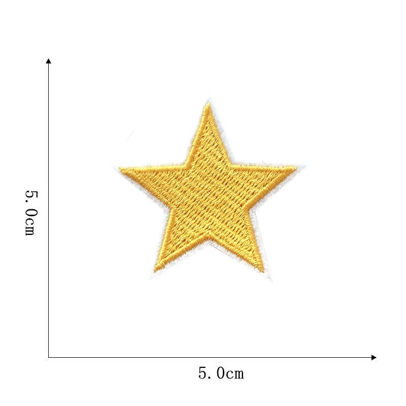 Colorful Stars Patches (Iron-On)