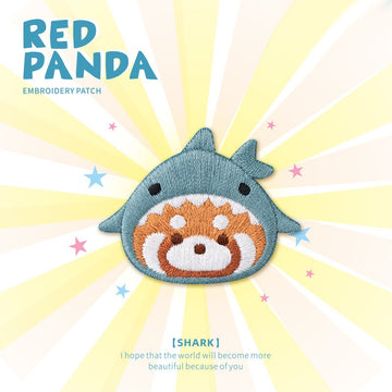 Cute Red Panda in Hat Patch Embroidered Patches - Multiple Designs Available - CheerCove