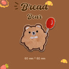 Bread Bear Embroidered Patches - Multiple Designs Available - CheerCove