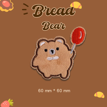 Bread Bear Embroidered Patches - Multiple Designs Available - CheerCove