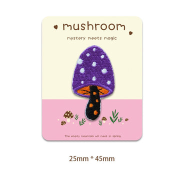 Colorful Mushroom Embroidered Patches - Multiple Designs Available - CheerCove