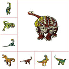Dinosaur Park ① Patches (Iron-On) - CheerCove