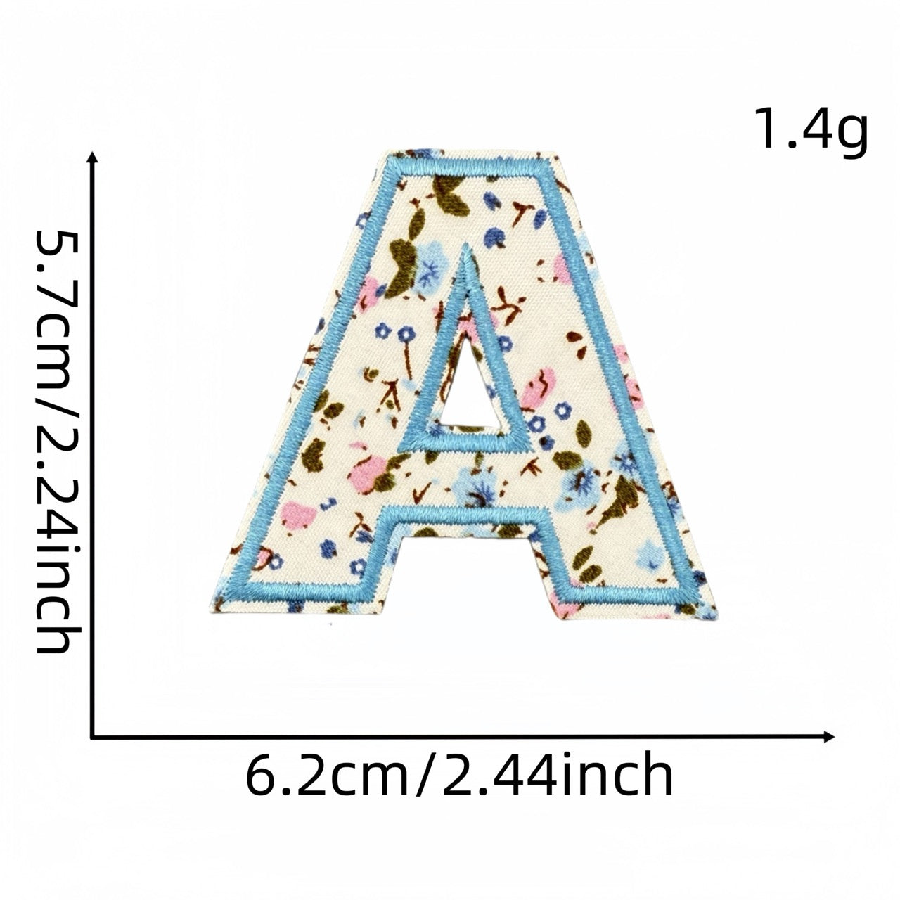 Floral Alphabet Embroidered Patches - CheerCove