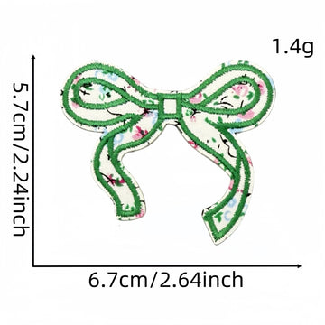 Floral Bow Embroidered Patches - Multiple Designs Available - CheerCove