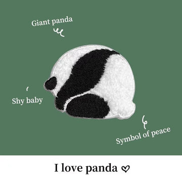 Plush Panda Embroidered Patches - Multiple Designs Available - CheerCove