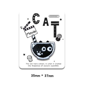 Cat in Cup Embroidered Patches - Multiple Designs Available - CheerCove