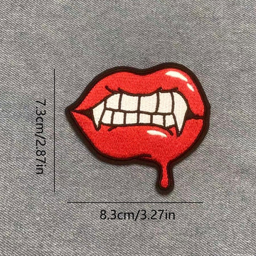 Red Lips Patches (Iron-On)