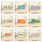 Rainbow Words Embroidered Patches ① - Multiple Designs Available - CheerCove