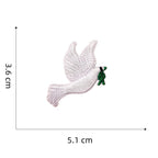 Dove and Bee Embroidered Patches - Multiple Designs Available - CheerCove