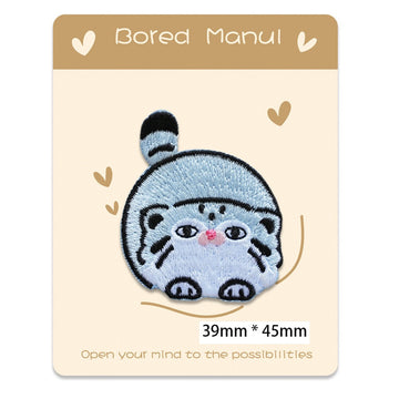 Chunky Blue Cat Patches(Stick-On)