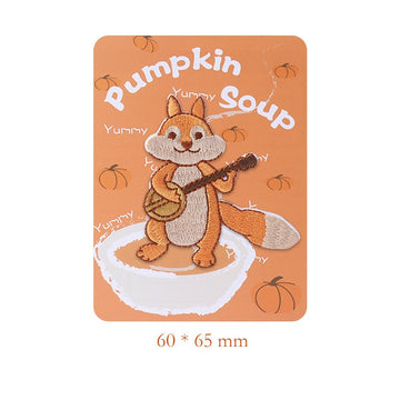 Pumpkin Soup Embroidered Patches - Multiple Designs Available - CheerCove