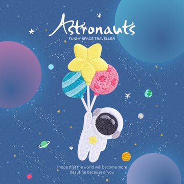 Astronauts Embroidered Patches - Multiple Designs Available - CheerCove