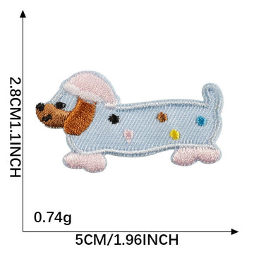 Playful Wiener Dog Embroidered Patches - Multiple Designs Available - CheerCove