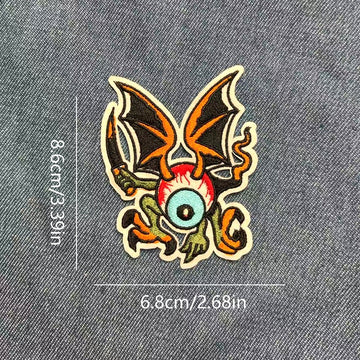 Big-Eyed Monster Patches (Iron-On)
