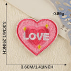 Heart Embroidered Patches ① - Multiple Designs Available - CheerCove