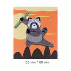 Kung Fu Raccoon Embroidered Patches - Multiple Designs Available - CheerCove
