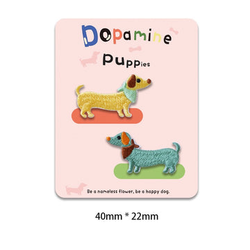 Dopamine Puppies Embroidered Patches - Multiple Designs Available - CheerCove