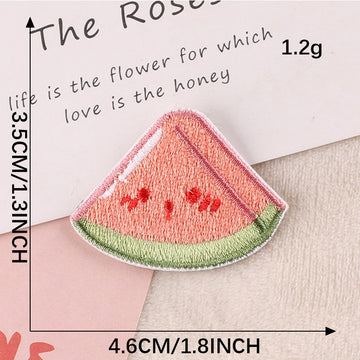 Pink Fruit Bliss Embroidered Patches - Multiple Designs Available - CheerCove