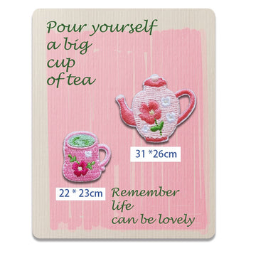 Teapot and Teacup Patches(Stick-On)