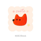 Cute Plush Fox Patches (Stick-On)