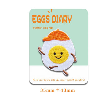 Poached Egg Embroidered Patches - Multiple Designs Available - CheerCove