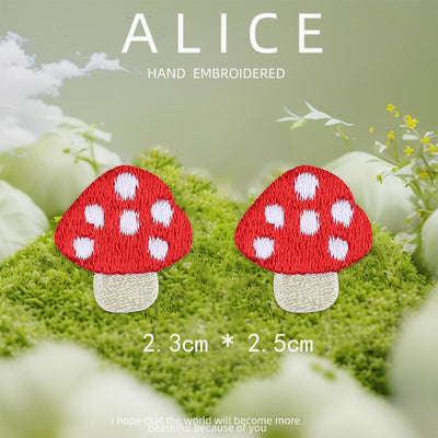 Polka Dot Mushroom Patches (Stick-On)