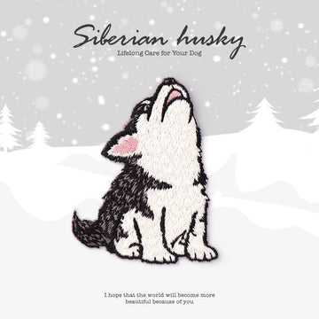 Snowy Husky Patches (Iron-On)