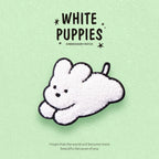 White Dog Patches(Stick-On)