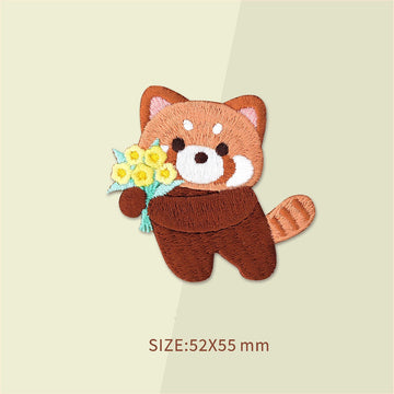Adorable Red Panda Embroidered Patches - Multiple Designs Available - CheerCove