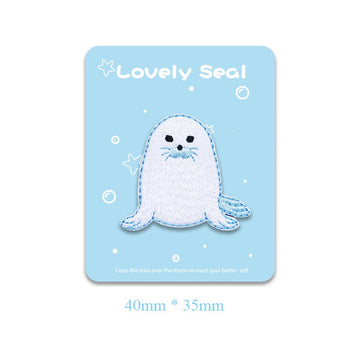 Lovely Seal Embroidered Patches - Multiple Designs Available - CheerCove