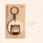 Lovely Double-Sided Embroidered Red Panda Charms