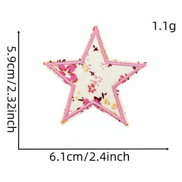 Floral Star Embroidered Patches - Multiple Designs Available - CheerCove